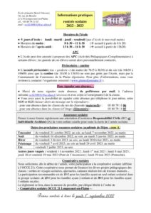 5 - Feuille rentrée récapitulative (version pour septembre 2022)